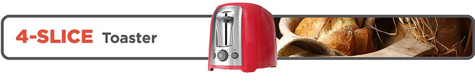 Red 2 Slice Toaster by Black and Decker